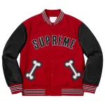 Supreme Bone Varsity Jacket