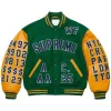 Supreme Praises Green Varsity Jacket